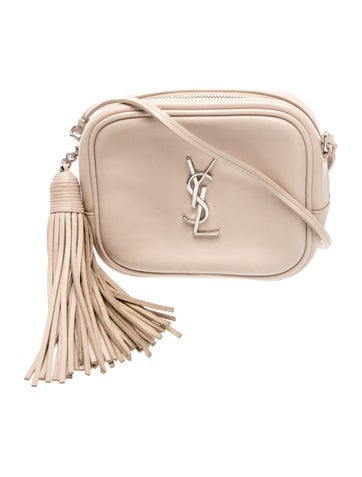 Leather Monogram Blogger Bag