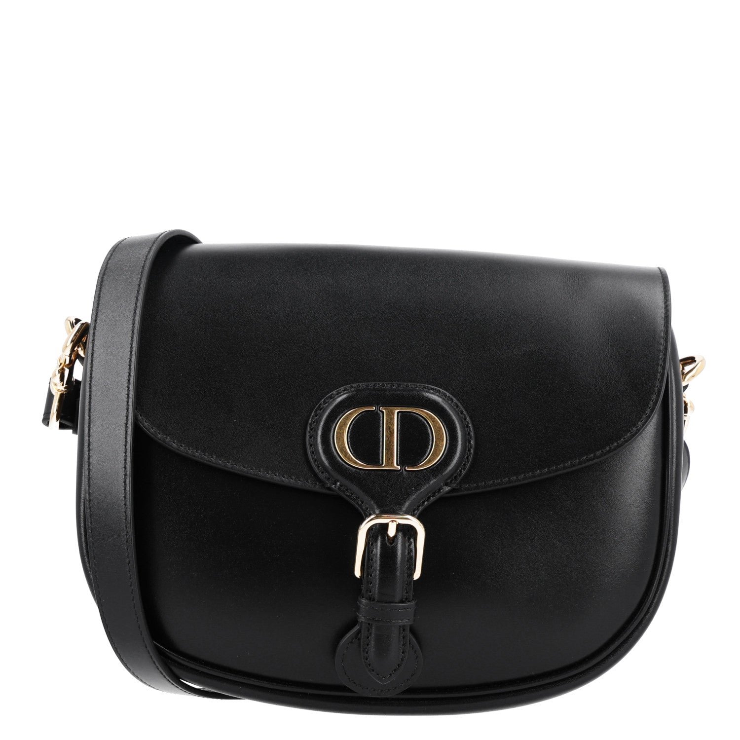 Christian Dior Box Calfskin Medium Bobby Flap Black