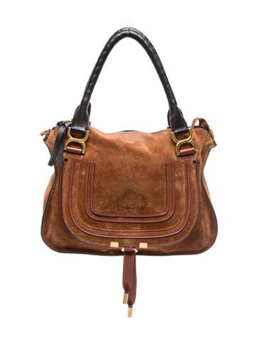 Suede Marcie Shoulder Bag