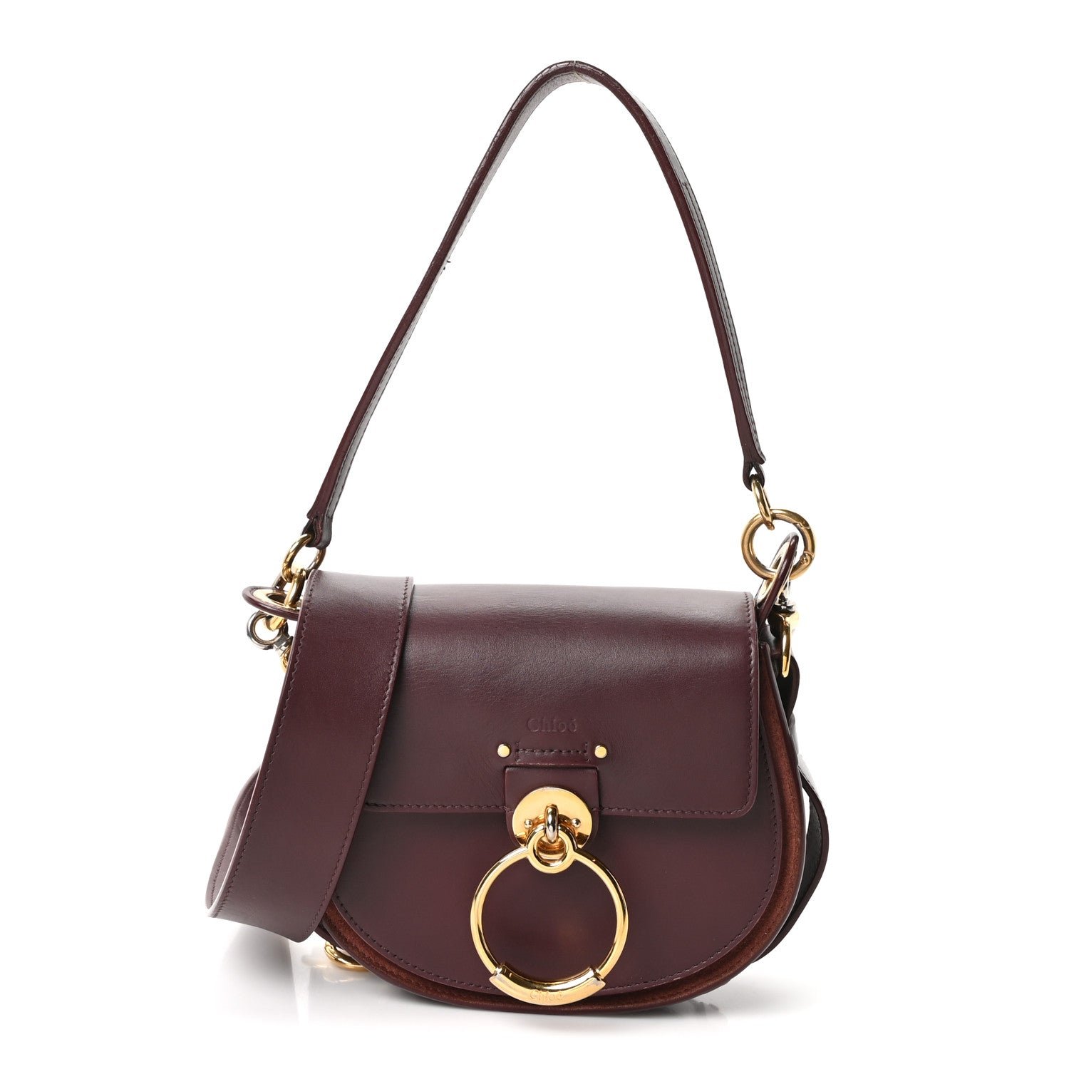 Calfskin Small Tess Bag Burnt Brown Burnt Brown