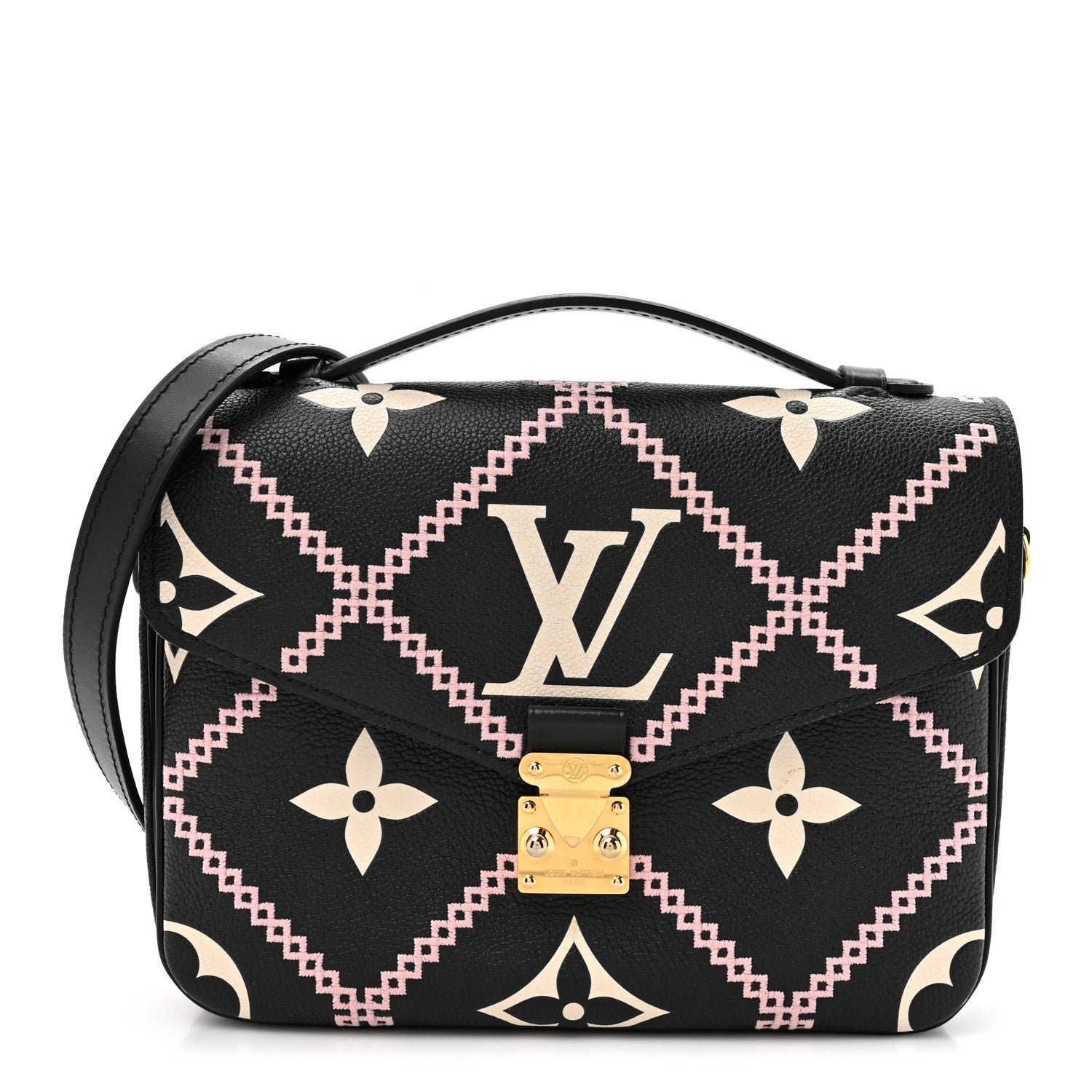 Louis Vuitton Empreinte Monogram Giant Broderies Pochette Metis Black