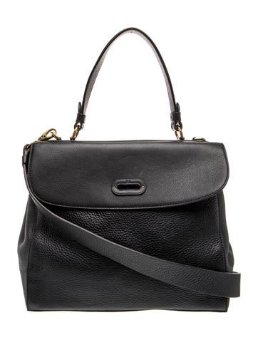 Leather Top Handle Bag