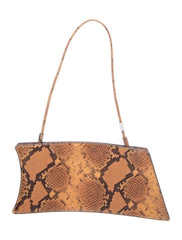 Embossed Leather Shoulder Bag