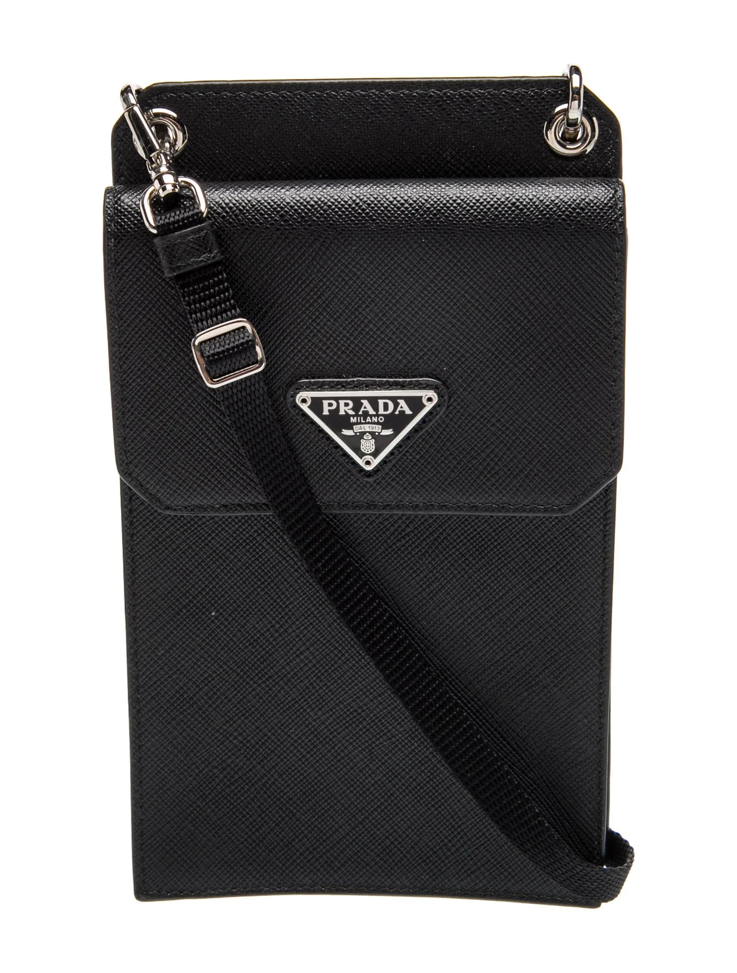 Saffiano Leather Smartphone Pouch Mini