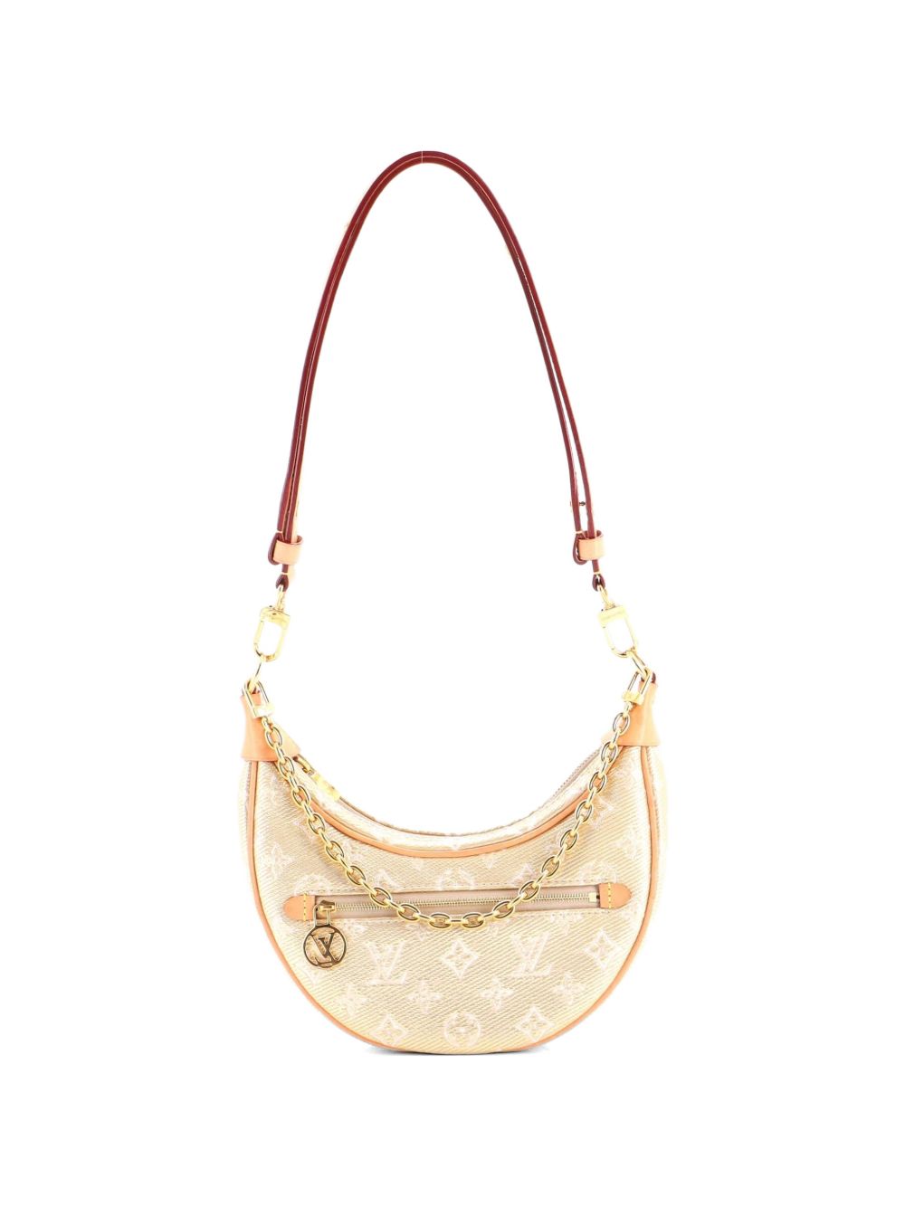 Loop Handbag Monoglam Jacquard Canvas hobo bag