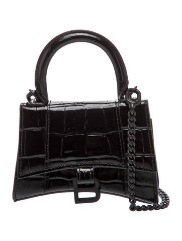 Embossed Leather Hourglass Mini