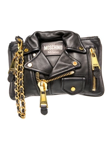 Moschino Leather Top Handle Bag
