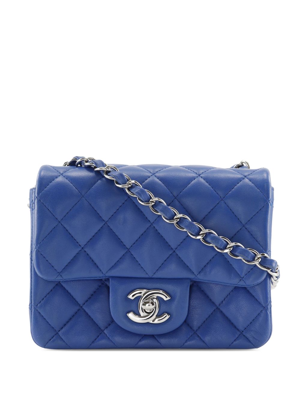 2016-2017 Mini Square Classic Lambskin Single Flap crossbody bag