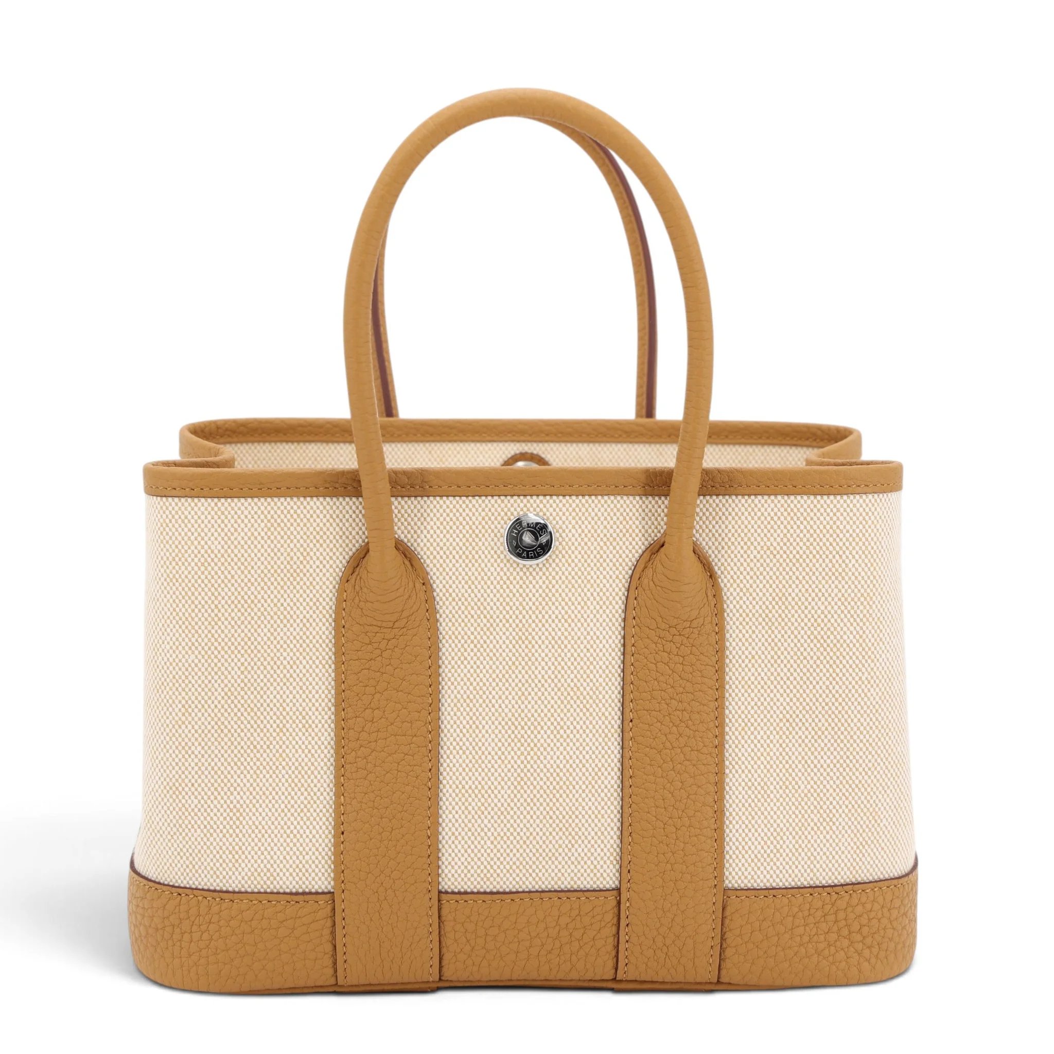 Brand New ( Rank N ) HERMÈS Neo Garden Party 23 Sesame (2S) Toile H canvas Negonda Palladium hardware G (2026)