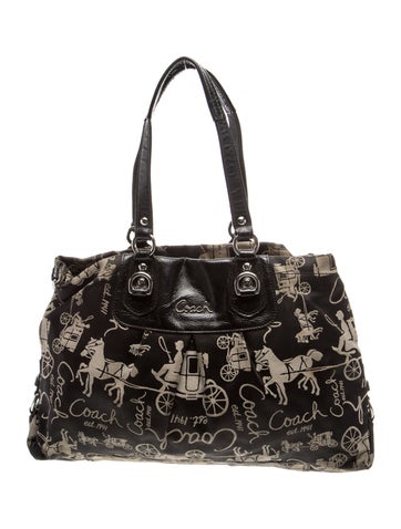 Jacquard Top Handle Bag