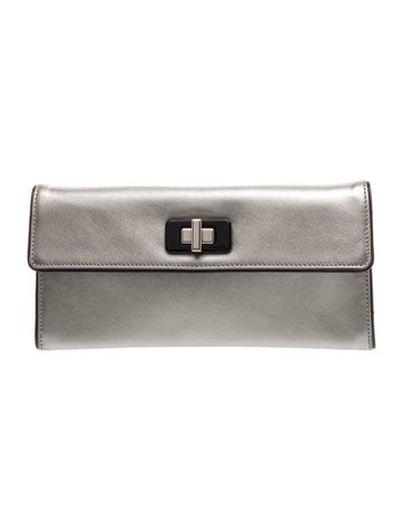 Saffiano Leather Clutch
