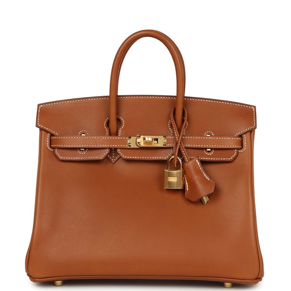 Hermes Hermes Birkin 25 Fauve Barenia Gold Hardware