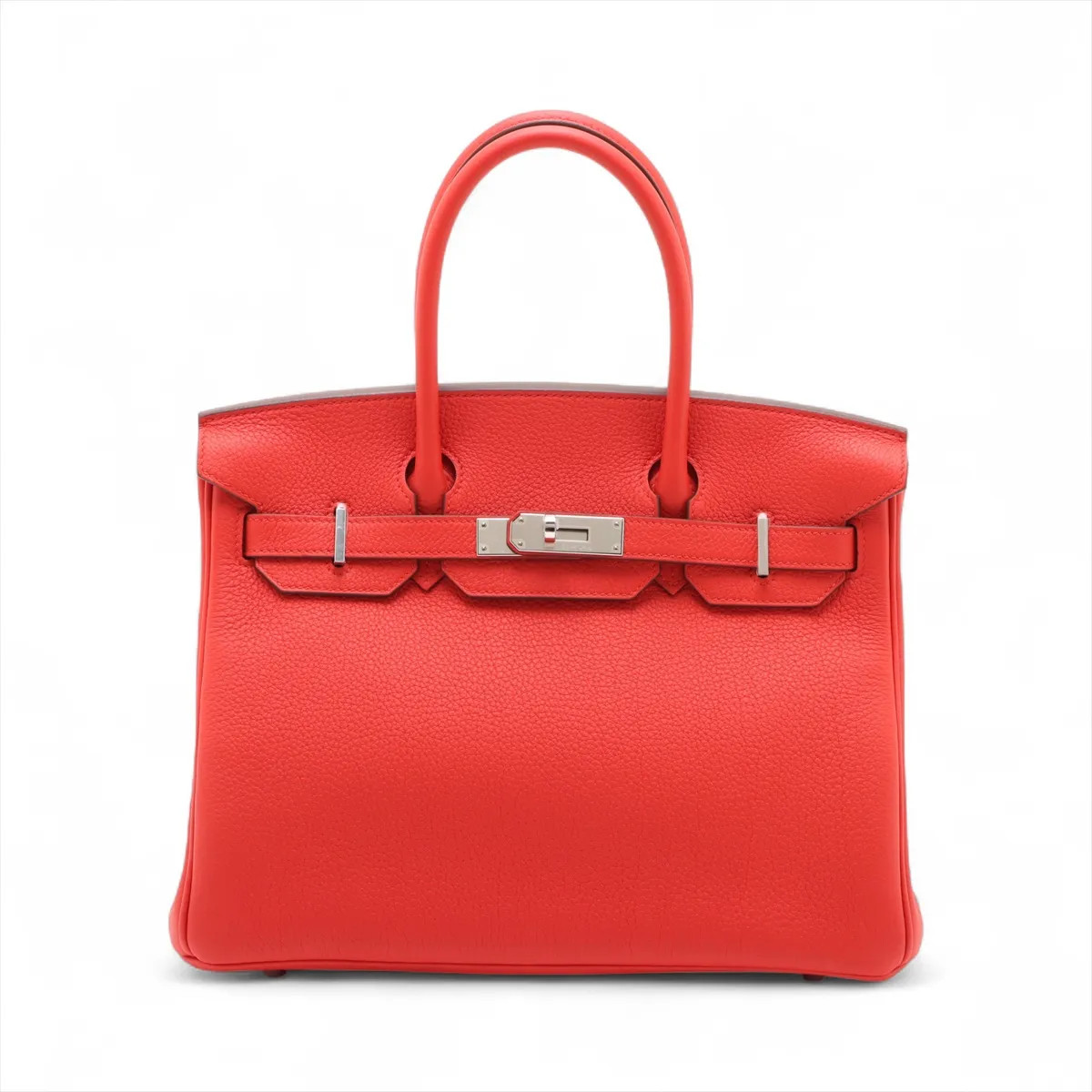 Hermès Birkin 30 Le Tournay Togo ROUGE LADUE Silver Metal Fittings