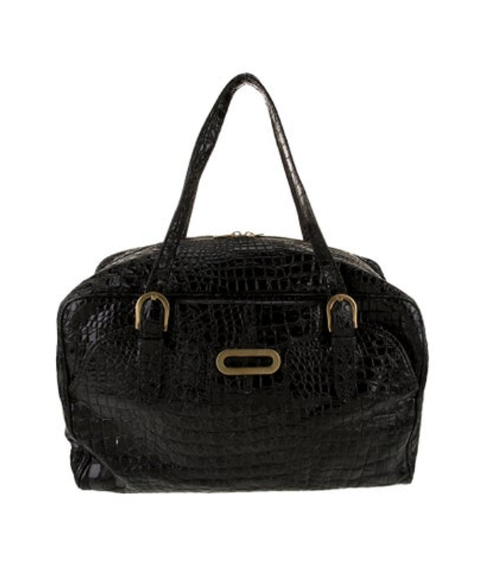 Jimmy Choo Choo Embossed Leather Shoulder Bag