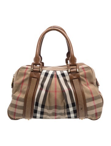 House Check Top Handle Bag