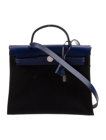 Hermes Toile Militaire & Vache Hunter Herbag Zip 31