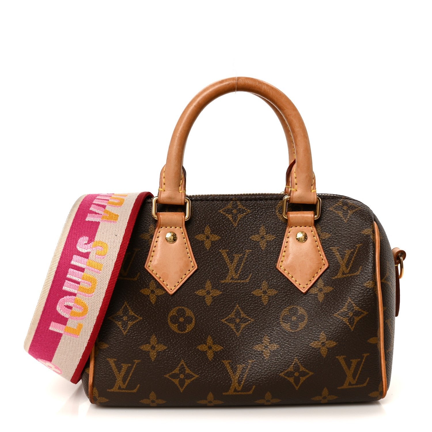 Louis Vuitton Monogram Speedy Bandouliere 20 Fuchsia
