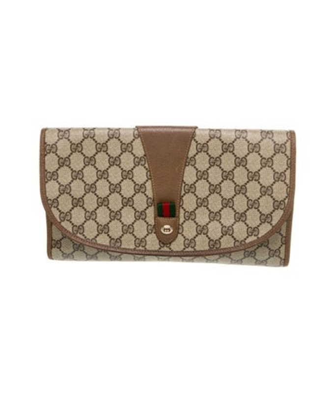 Gucci Gg Supreme Clutch