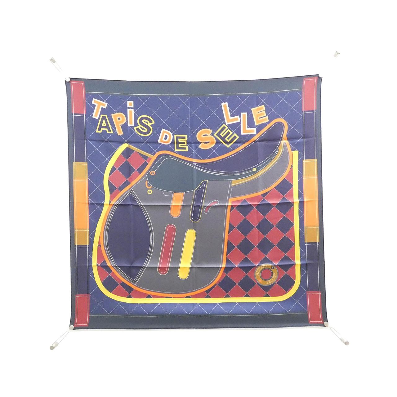 [Unused] Hermes TAPIS DE SELLE Carre Double Face Scarf 904040S