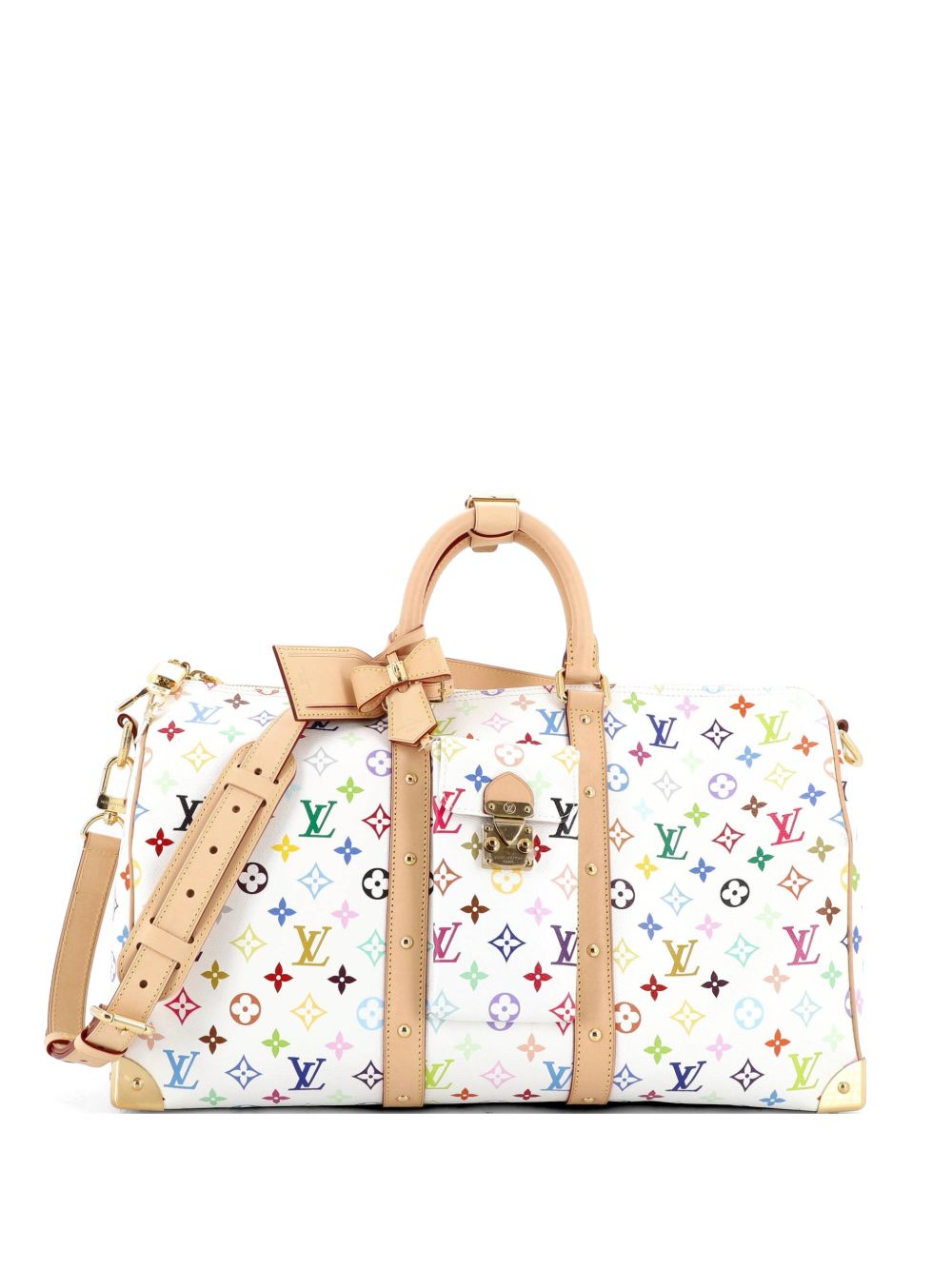 x Takashi Murakami Keepall Bandouliere Bag Monogram Multicolor 45 travel bag