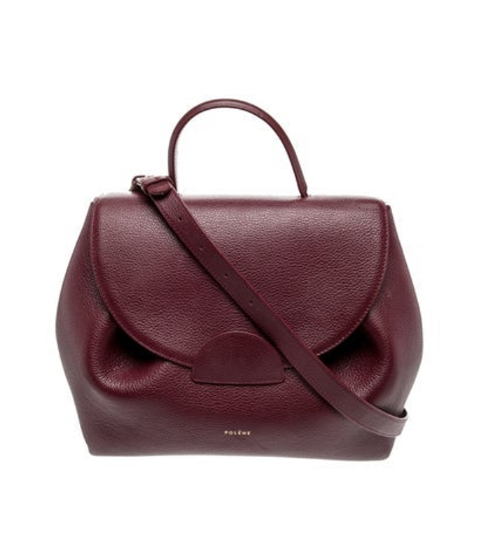 Polene Leather Top Handle Bag