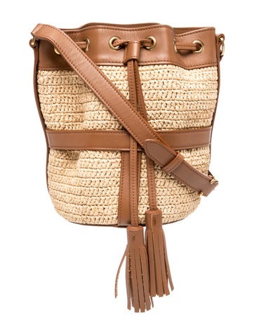 Raffia Bucket Bag Small