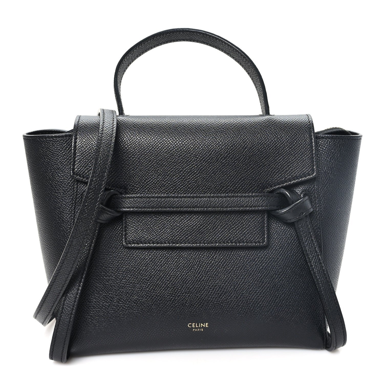 Celine Grained Calfskin Nano Belt Bag Black