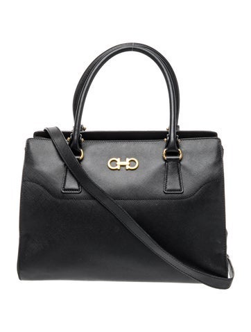 Ferragamo Saffiano Leather Top Handle Bag
