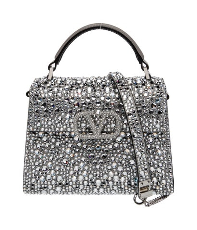 Valentino Crystal Top Handle Bag W Tags