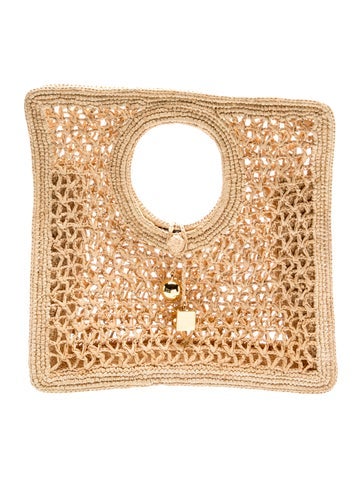 Raffia Top Handle Bag
