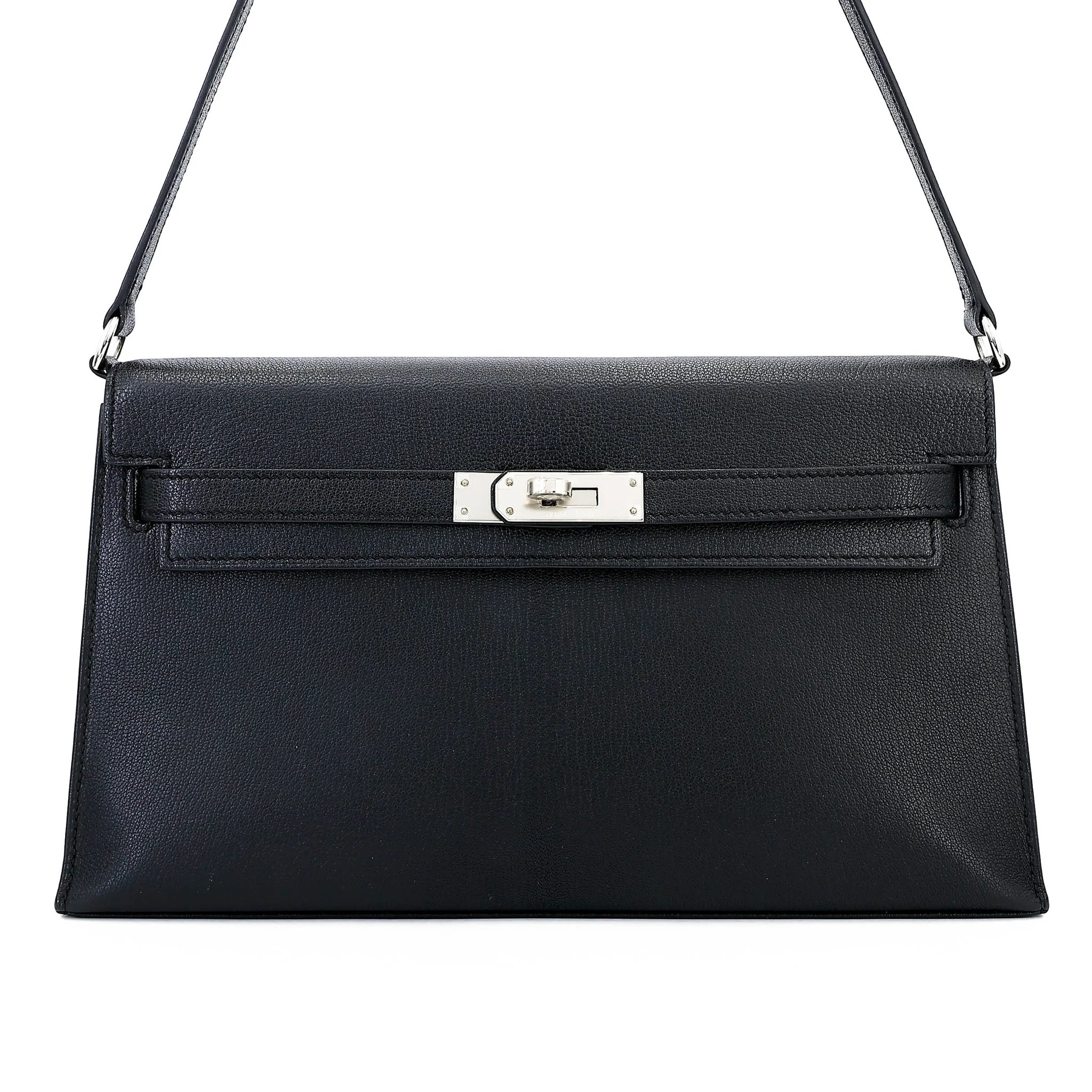 Excellent ( Rank SA ) HERMÈS Kelly Elan Noir (89) Chamkila Palladium hardware W (2024)