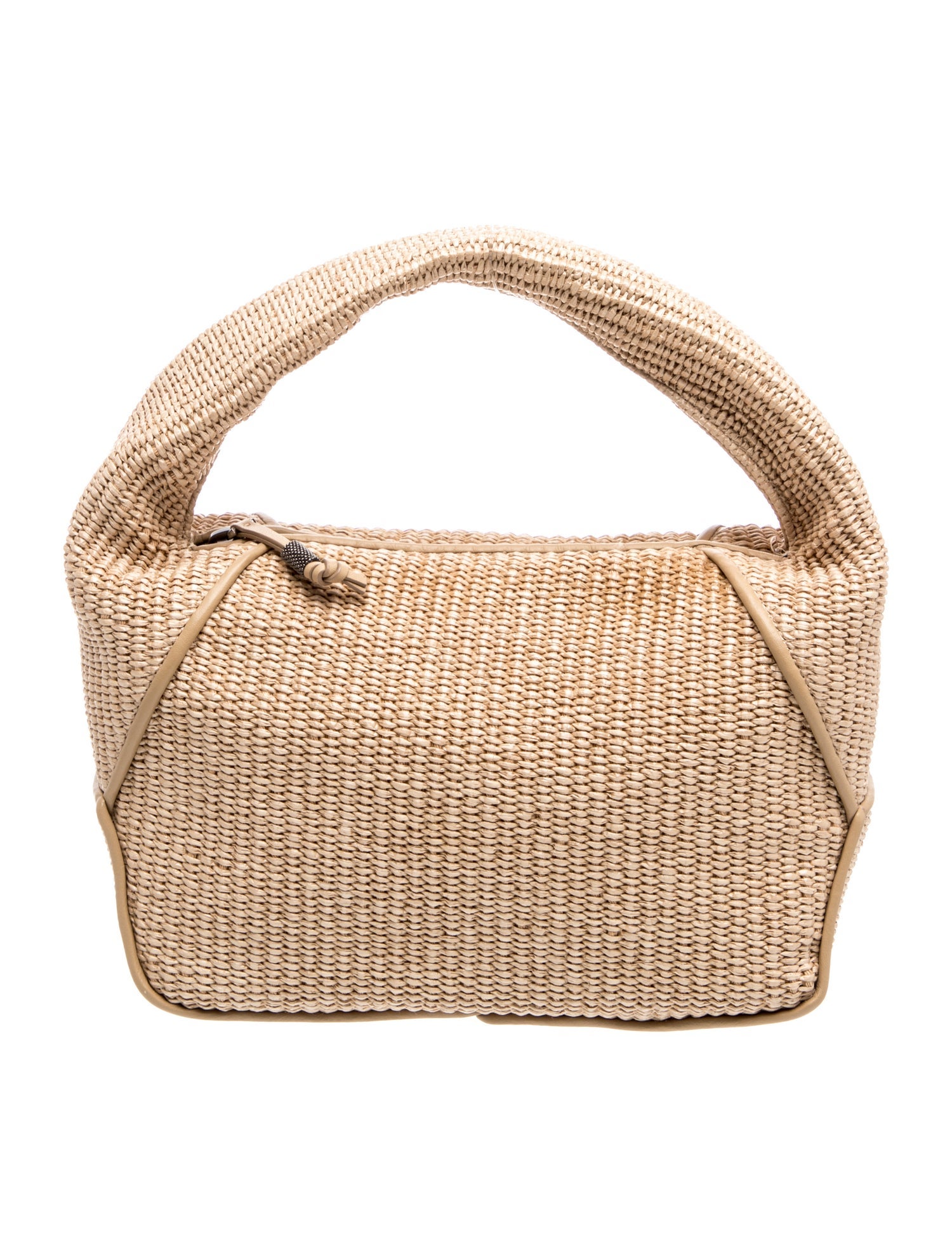 Brunello Cucinelli Raffia Top Handle Bag w/ Tags