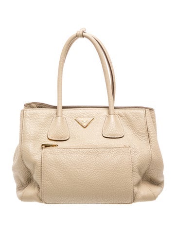 Vitello Daino Leather Top Handle Bag Vintage