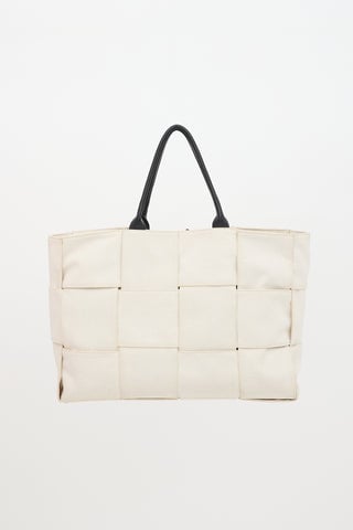 Intrecciato Canvas Maxi Arco Tote Bag