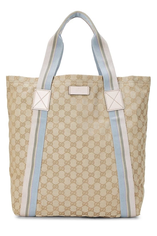 Pink Original GG Canvas Flat Web Tote