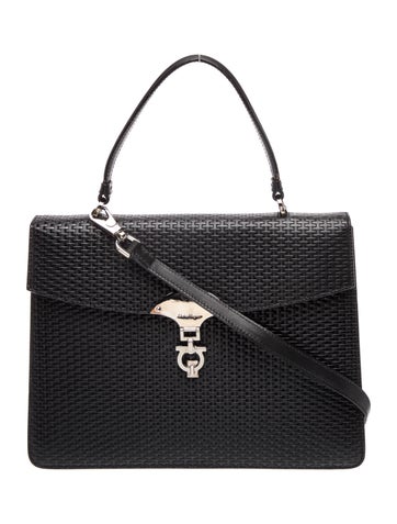 Ferragamo Leather Top Handle Bag