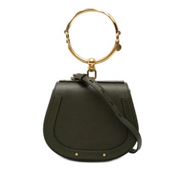 Small Calf Leather Nile Bracelet Satchel, Small