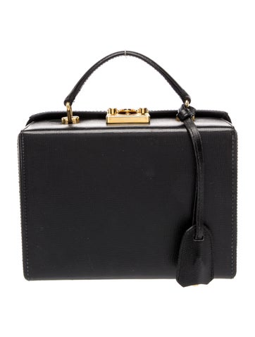Saffiano Leather Top Handle Bag