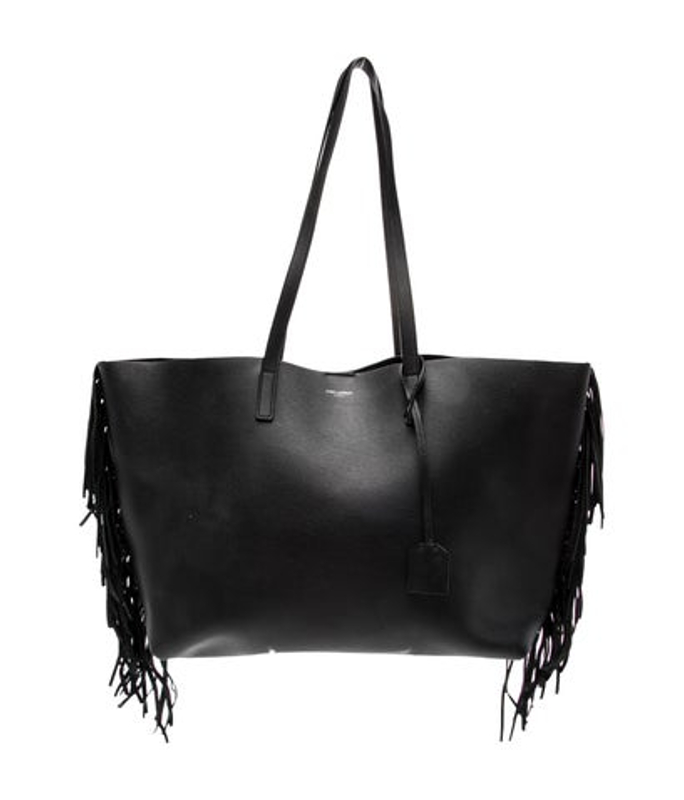 Saint Laurent Laurent Leather Fringe Tote
