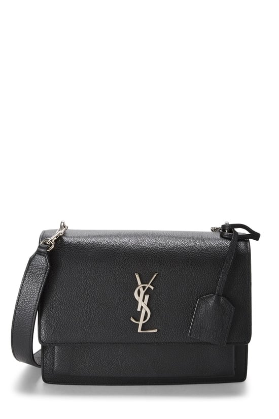 Black Grainy Leather Sunset Medium