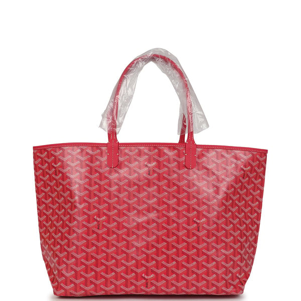Goyard Goyard Goyardine Fuchsia Saint Louis PM Tote Bag Palladium Hardware