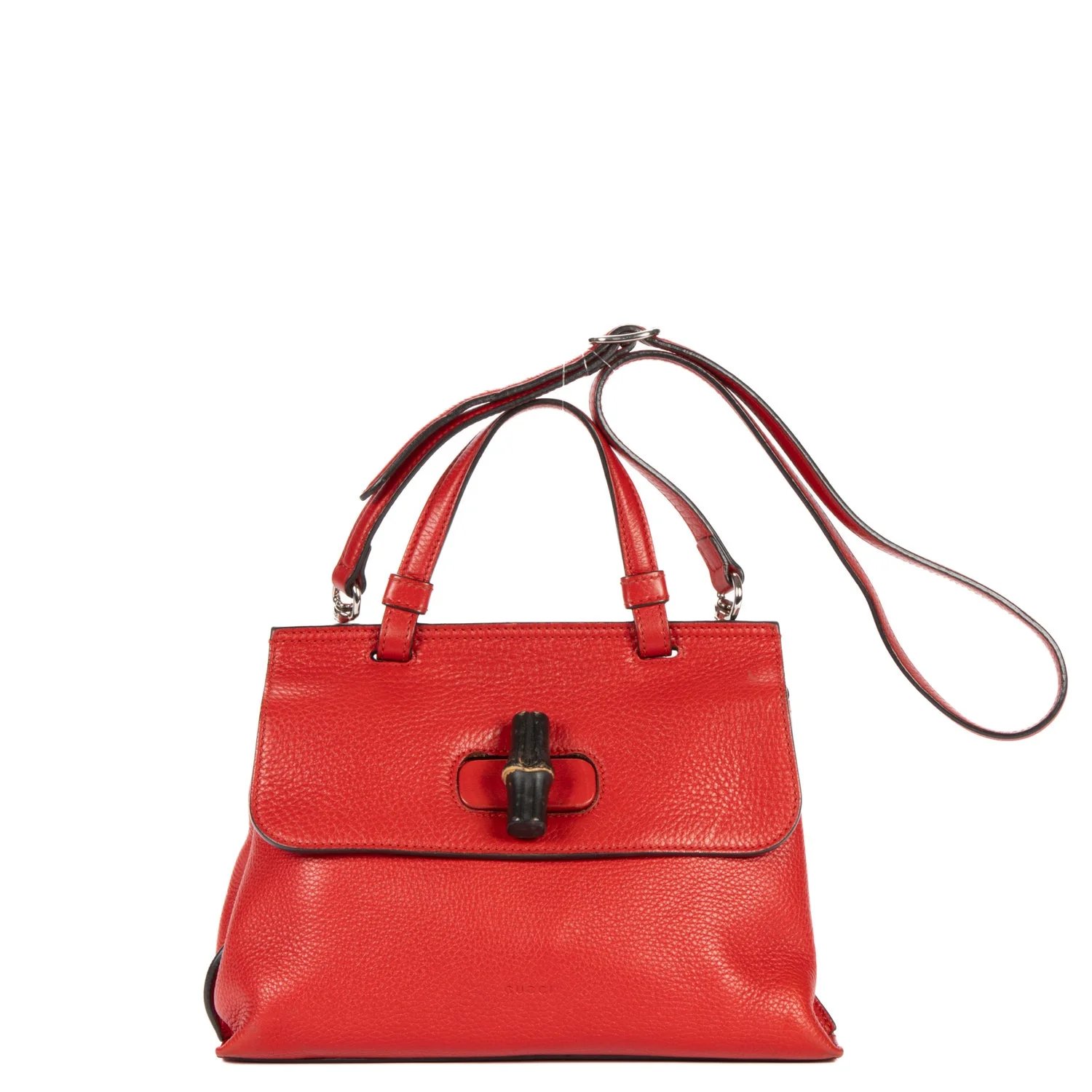 Leather Small Bamboo Daily Top Handle