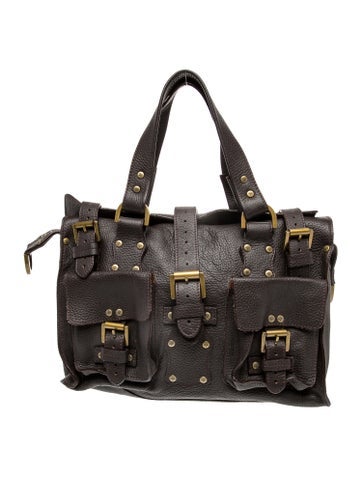 Leather Top Handle Bag