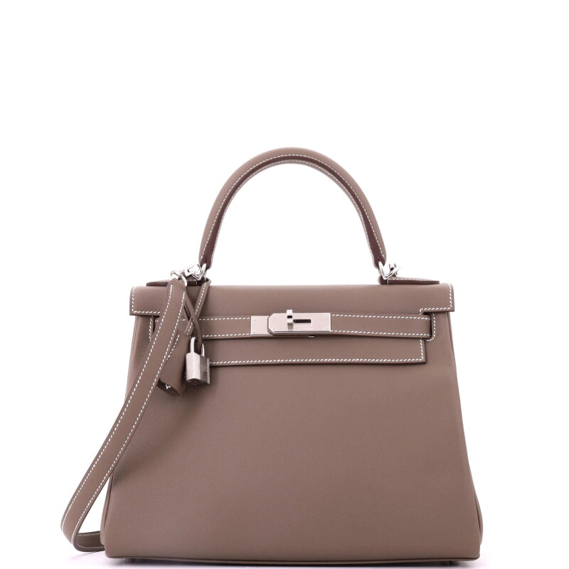 Etoupe Evercolor Retourne Kelly 25 Palladium Hardware, 2025