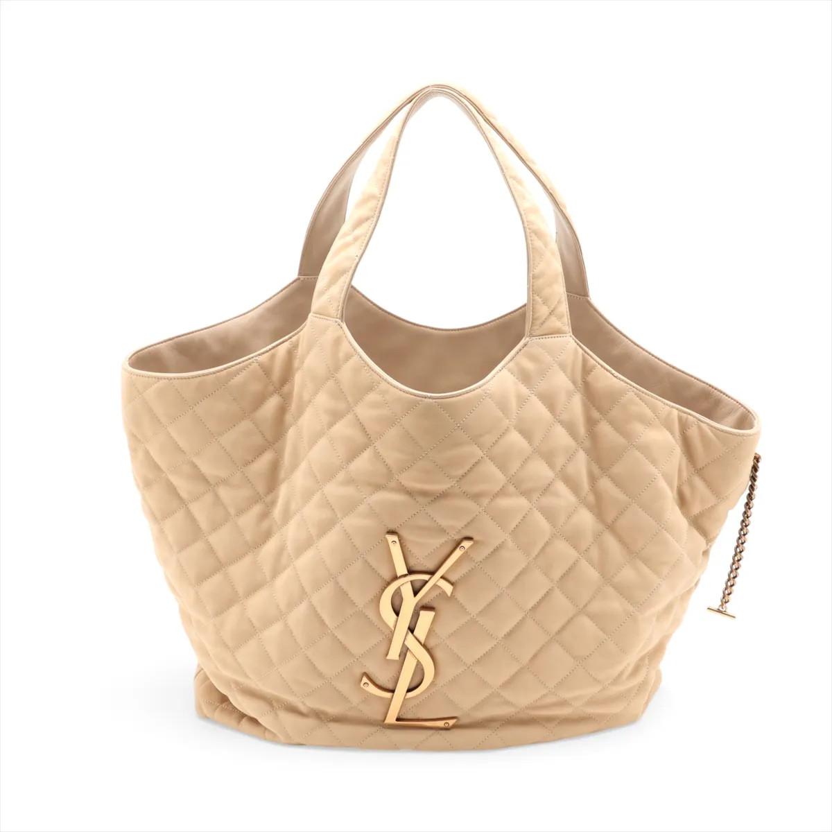 Saint Laurent Paris Agal 698651 Leather Tote bag Beige