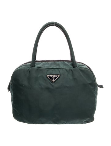Tessuto Nylon Top Handle Bag