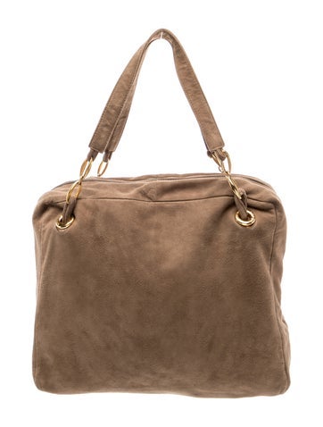 Suede Shoulder Bag Vintage
