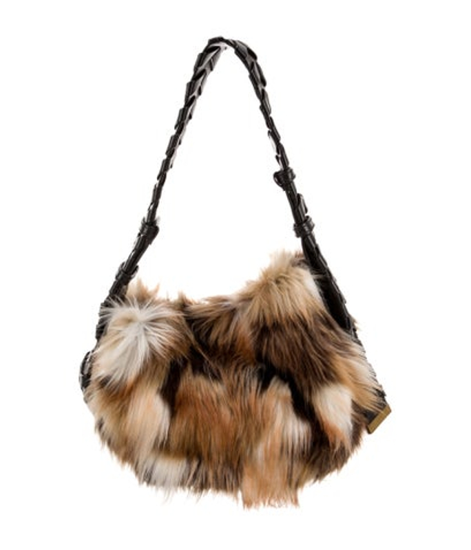 Stella McCartney Mccartney Faux Fur Shoulder Bag