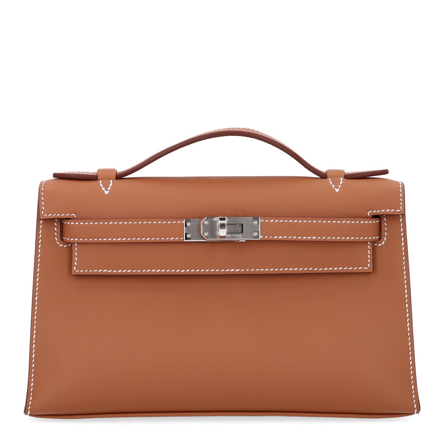 Hermes Swift Kelly Pochette Clutch Gold