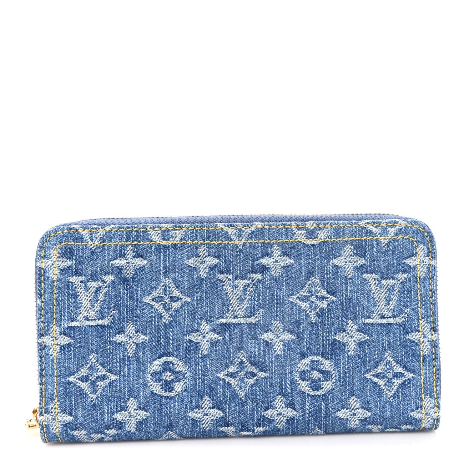 Louis Vuitton Monogram Denim Zippy Wallet NM Blue
